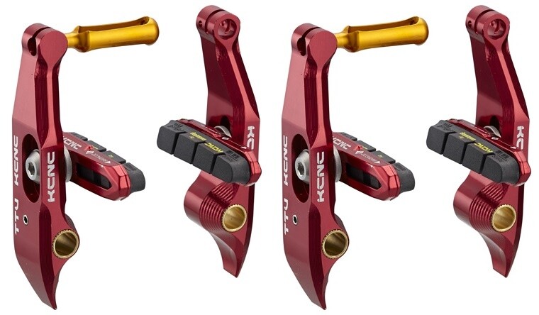 RED KCNC Direct Mount AERO V-Brakes Front Rear Set TTV cycling