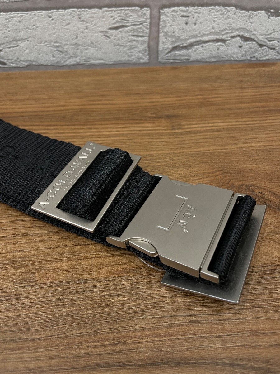A-COLD-WALL Industrial Webbing Black Nylon Belt ACW Men display picture 1