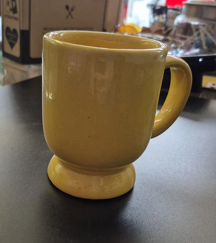 Vintage Frankoma Pottery Plainsman Autumn Yellow C2 Coffee Mug