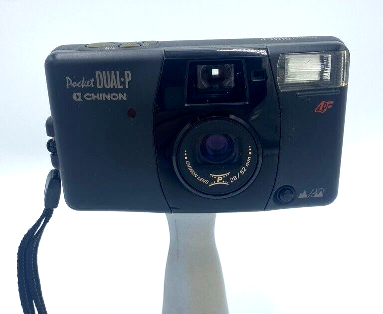 Chinon Pocket Dual AF-P 35mm AF Camera 28/52mm Lens With Case | eBay