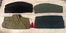 Vintage Military USA FOREIGN Hat Men's Army Flight Cap Mixed Lot of 4