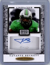 2021 SAGE Premier Draft #A22 Tavante Beckett Autographs Black