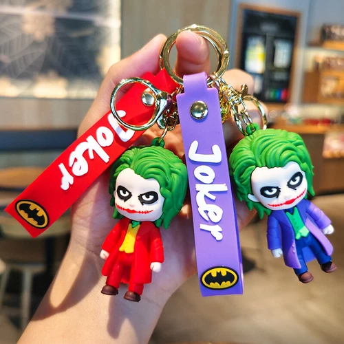 JOKER Keyring Keychain Bag Pendant Charm Birthdays Novelty Gift Parties Kids NEW - Picture 2 of 11