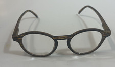 ICU Eyewear Kids Glasses Black and Amber Colored FRAMES ONLY Round Style