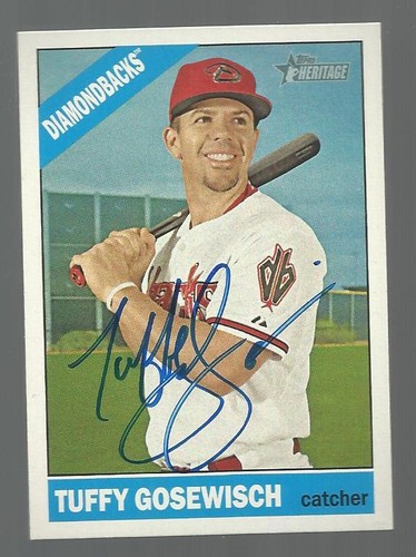 ARIZONA DIAMONDBACKS TUFFY GOSEWISCH SIGNED 2015 TOPPS HERITAGE ROOKIE CARD