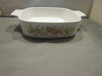 Corning Ware 1 Quart Casserole Dish A-1-B L'Echalote Spice of Life Vintage