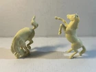 Marx  60mm 1950's creamed color Rodeo horses.