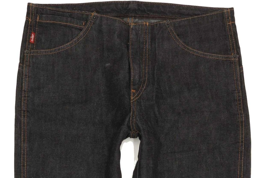 Levi's 559 Women Black Straight Regular Jeans W29 L29 (87225) - Image 3 of 4