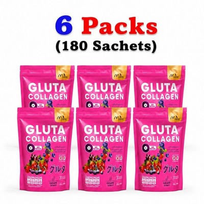 glutathione powder ebay 6 X Manee Gluta Collagen Pink Dietary Supplement Instant Drink 30 Sachets Winlip Active White L