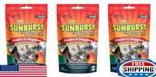 Higgins Sunburst Gourmet Natural Bird Treats, 3-Pack, 5 oz Ea, Fruits  Veggies
