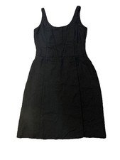 Ann Taylor Dress Size 10 Black Lace Knee Length Sleeveless Scallops 5118