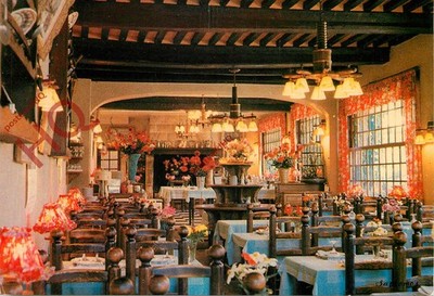 Ansichtskarte_ Honfleur, Hostellerie Lechat, La Salle De Restaurant