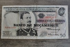 Oct 27 1970 Banco De Ultramarino Mozambique 50 Cinquenta Escudos A4842000 Note