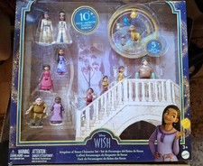 Mattel Disney Wish Kingdom of Rosas Character Set 10 Mini Dolls NIB Sealed