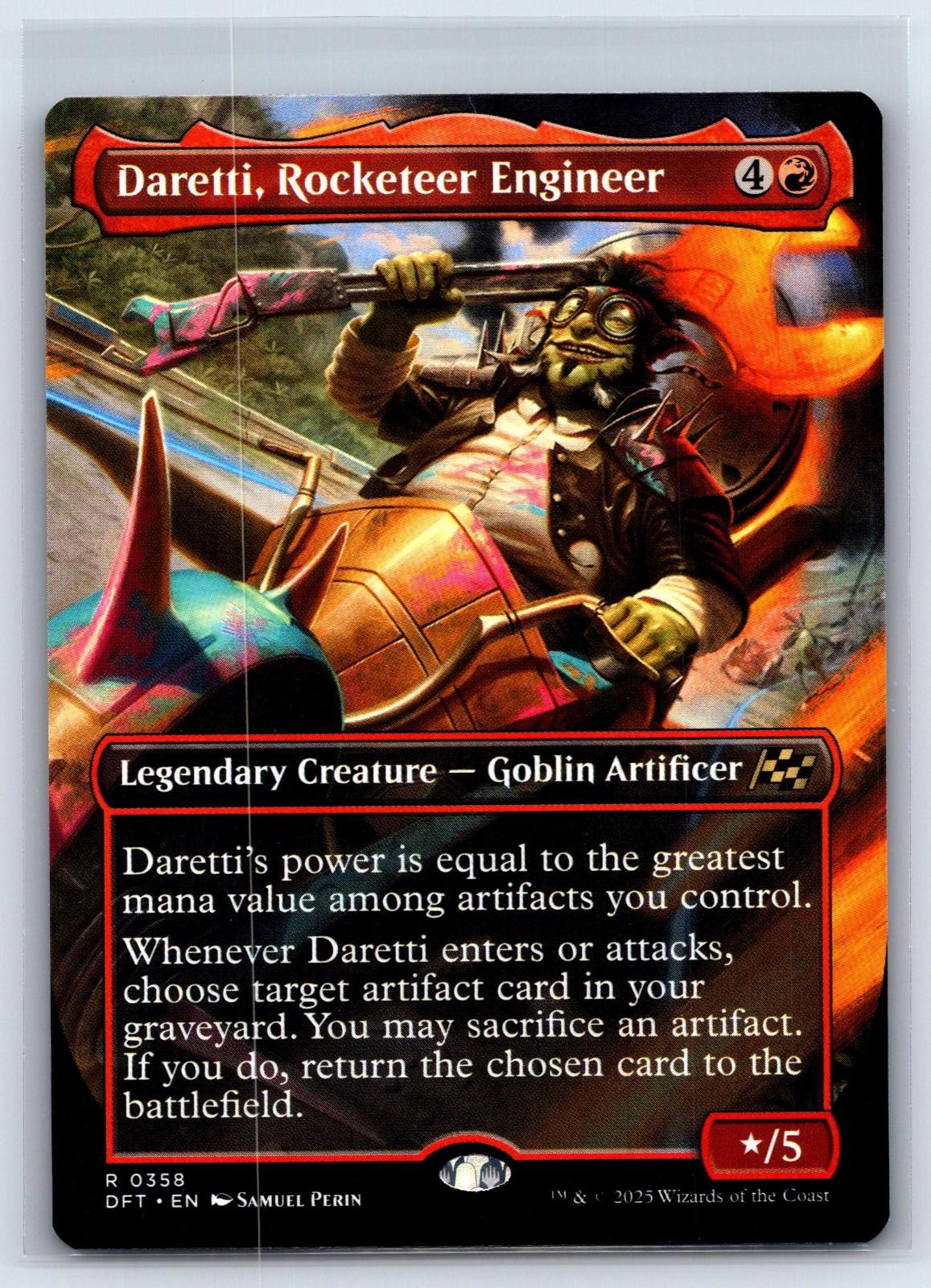 Daretti, Rocketeer Engineer (Borderless) 358 Aetherdrift Magic: The Gathering NM