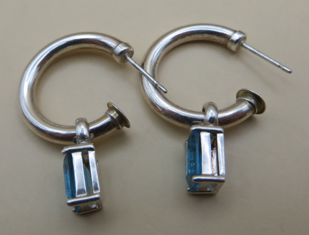 Changeable Multi-Gemstone Dangles Sterling Silver… - image 13