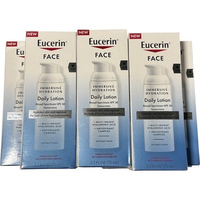 23 x Eucerin Face AM Daily Lotion SPF 30 Hyaluronic Acid 2.5 Oz Wholesale Lot