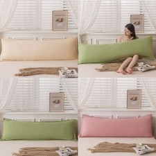 Soft Cotton Pillowcase 48x120/150/180cm Cushion Cover  Bedroom Decor