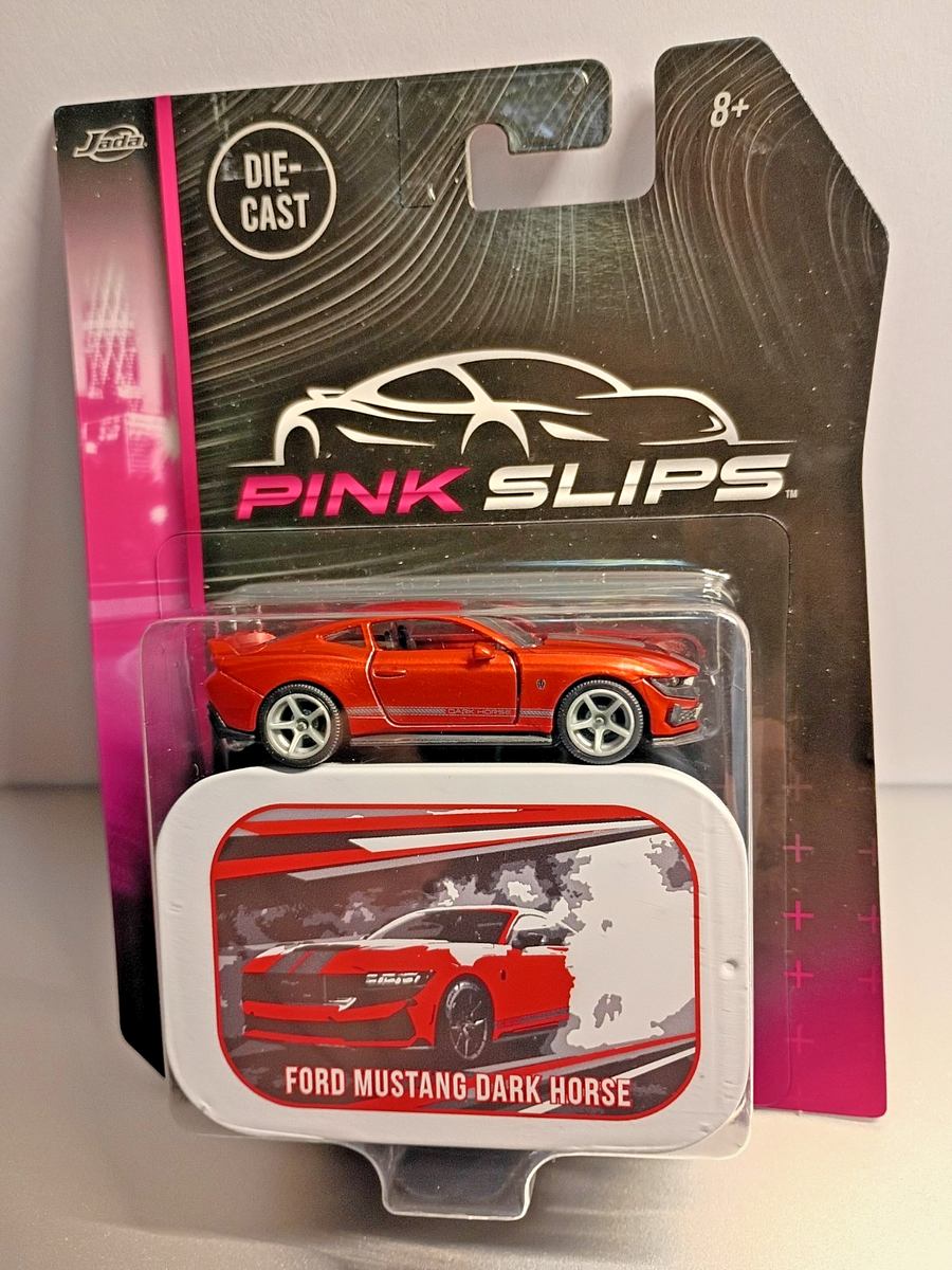 Pink Slips Ford Mustang Dark Horse Red Diecast 1:64 Scale With