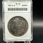 1891 O $1 Morgan Silver Dollar - ANACS MS63 - Better Date - Free Shipping