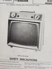 Sams Photofact Repair Service Parts Manual For Wards Airline GEN-11269A