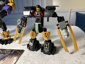 LEGO Bionicle 70789 + Ninjago 70723 Partial Build Mech Lot Incomplete