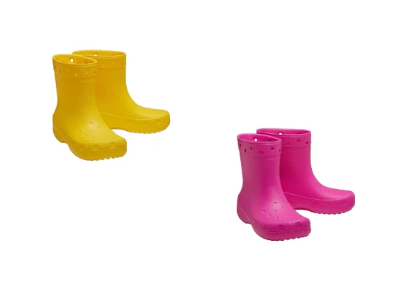 Crocs Men and Women's Classic Rain Boot Juice Sunflower 208363