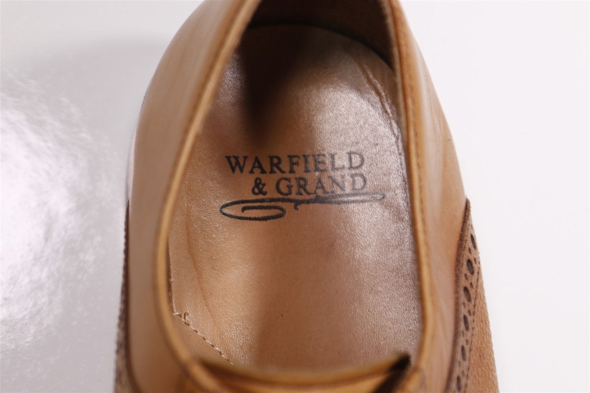 Warfield & Grand Sutton Tan Leather Lace Up Oxford Men’s Dress Shoes Size 12 Warfield Grand Shoes | eBay main image 4