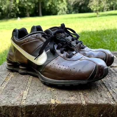 leather nike shox