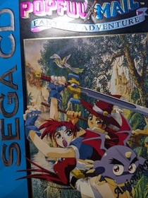 Magical Popful Mail (Sega CD, 1995) Manual Only Very Rare Light Wear W/Reg Card