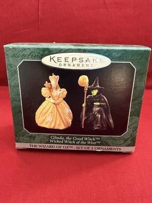 Hallmark Keepsake Ornament Wizard Of Oz Glinda The Good Wicked Witch West 1997