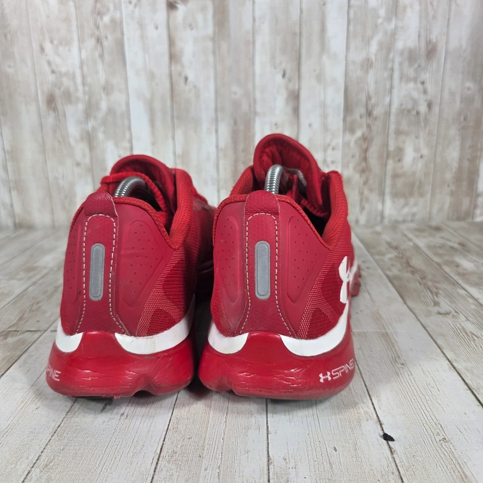Under Armour позвоночника кроссовки мужской размер 11 красный белый спортивные кроссовки - Изображение 2 из 4
