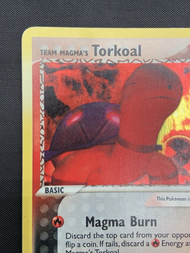 Pokemon EX Team Aqua VS Magma Team Magma's Torkoal HOLO RARE #12/95 2004 HP - Image 2 of 4