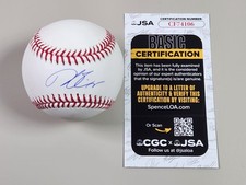 Dustin Pedroia Signed Official Baseball JSA COA Red Sox ROY MVP World Series