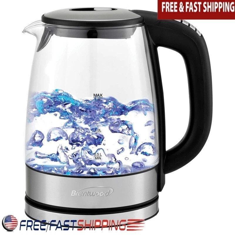 Electric Kettle 1.7L W/ 6 Temperature Presets Fast Boil Auto Shut Off Safety New
