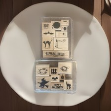 STAMPIN' UP AUTUMN APPARITIONS STAMP SET HALLOWEEN PUMPKIN CAT