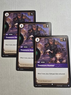 3X Treasure Hunter SPF-130/221 Riftbound Spiritforged English Playset