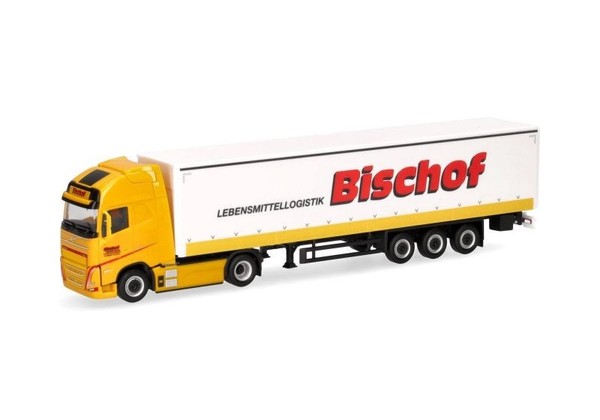Herpa 319348 Volvo Fh Gl Xl Electric Gardinenplanen-Sattelzug Bischof-image