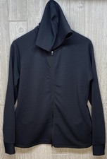 FootJoy Womens Full-Zip Golf Hoodie Black Size Medium Textured Jacket