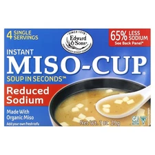 Instant Miso-Cup, Reduced Sodium , 4 Single Servings, 1 oz (29 g)