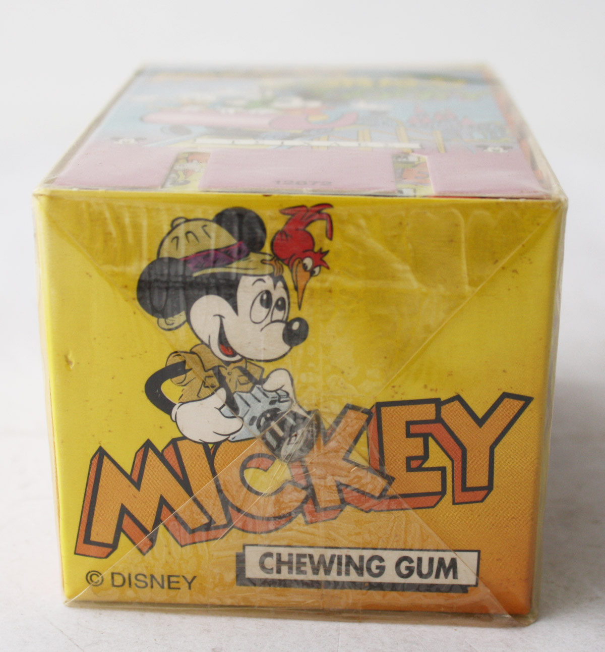 6X ULTRA RARE VINTAGE 80'S DISNEY MICKEY CHEWING GUM PACKS + BOX DANDY