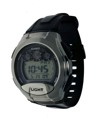 Nuevo Reloj Pulsera Casio E-Data Deportivo Alarma Hombre Resina W755-1AVDF WR-100 Metros - Imagen 4 de 5