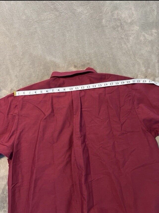 Red Kap Short Sleeve Poplin Dress Shirt Burgundy … - image 9