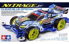 Tamiya 95398 Mini 4WD NITRAGE Jr. CLEAR BLUE SPECIAL MA CHASSIS 1/32