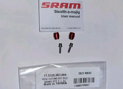 SRAM Hydraulic Brake Hose Barb/Pin An Olive Kit Pair Stealth-a