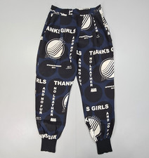 Stella McCartney Womens Trousers 38 Navy Blue 100% Silk Pants Joey Polka Dot