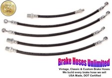 Rubber Brake Clutch Hose Set Fits Honda S600 Sports Coupe 1964 1965 1966