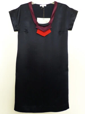 Robe Courte Marine en Soie Les Petites T. 1 - Photo 1/4