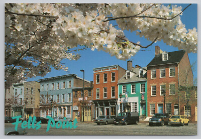 Baltimore Maryland Fells Point Historical District Street View MD Postcard