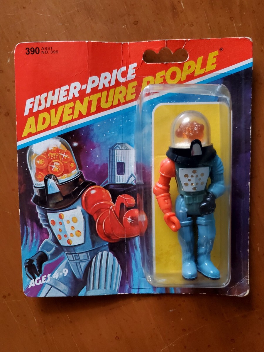 1983 Fisher Price Adventure People BRAINOID ALIEN W/Card